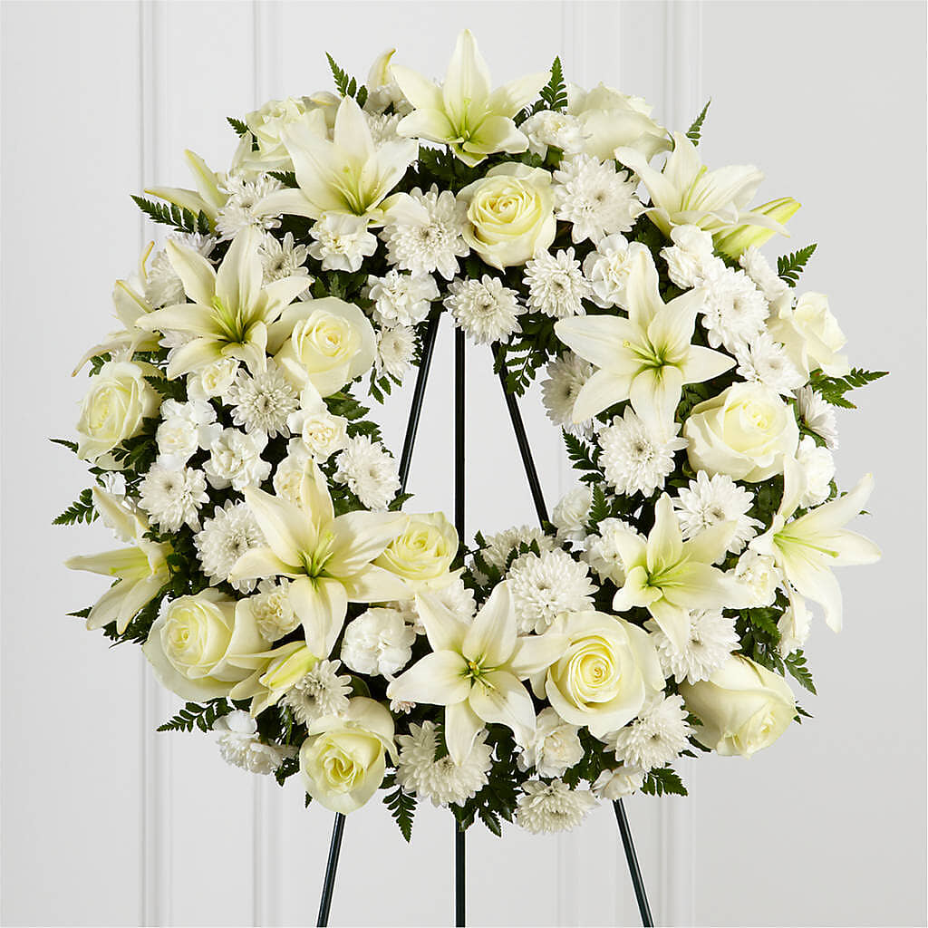 Treasured Tribute Wreath – Acacia Flower Shop Inc, Orangeburg SC