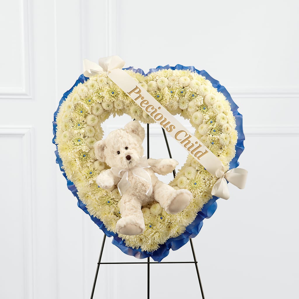 Precious Child Standing Heart – Acacia Flower Shop Inc, Orangeburg SC