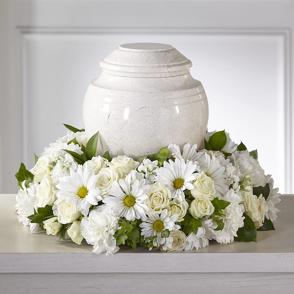 Ivory Gardens Cremation Adornment – Acacia Flower Shop Inc, Orangeburg SC