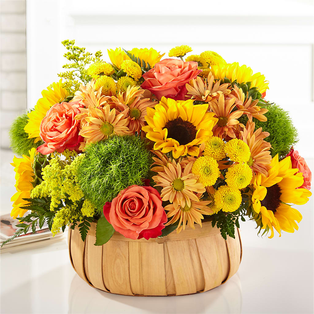 Harvest Sunflower Basket – Acacia Flower Shop Inc, Orangeburg SC