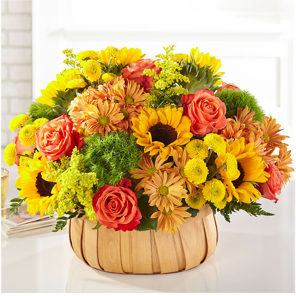 Harvest Sunflower Basket – Acacia Flower Shop Inc, Orangeburg SC