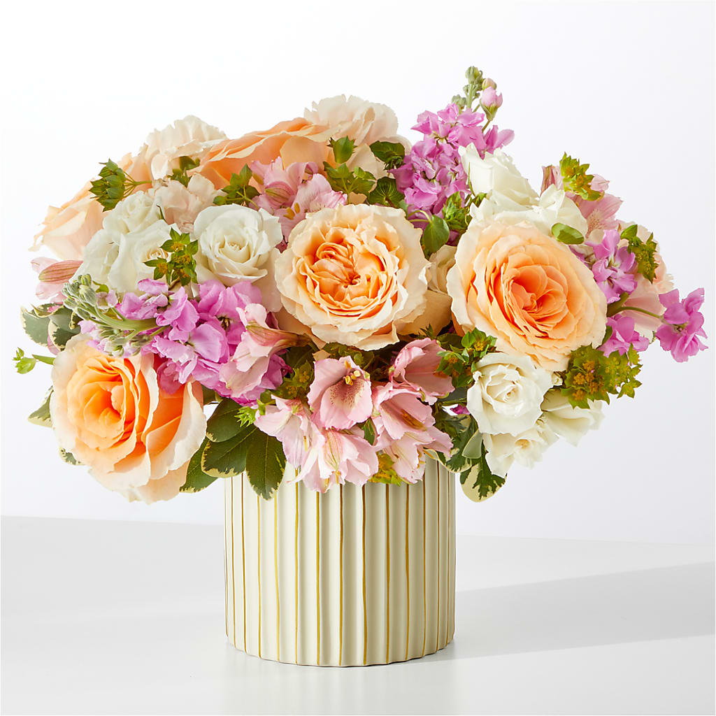 Paradise Bouquet with Ivory Vase – Acacia Flower Shop Inc, Orangeburg SC