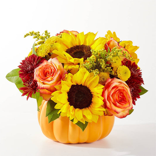 Golden Gourd Pumpkin Bouquet –  Acacia Flower Shop Inc, Orangeburg SC
