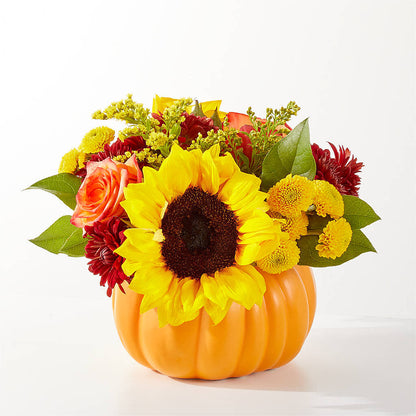 Golden Gourd Pumpkin Bouquet –  Acacia Flower Shop Inc, Orangeburg SC