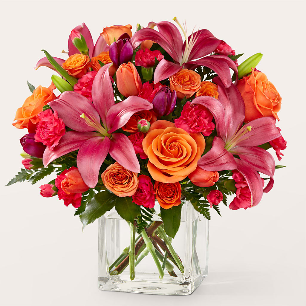 orange lily flower delivery Lucky Lily Bouquet