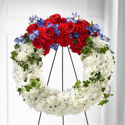Patriotic Passion Wreath –  Acacia Flower Shop Inc, Orangeburg SC