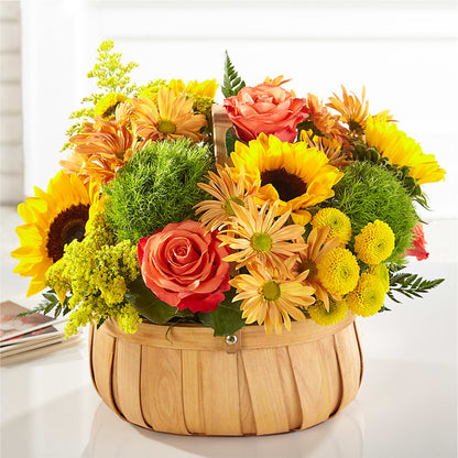 Harvest Sunflower Basket –  Acacia Flower Shop Inc, Orangeburg SC