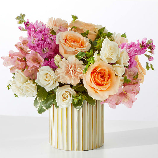 Paradise Bouquet with Ivory Vase –  Acacia Flower Shop Inc, Orangeburg SC