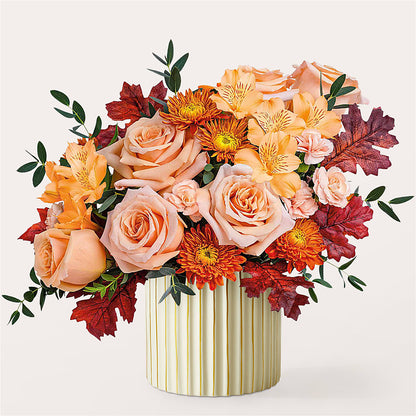 Spiced Latte Bouquet with Ivory Vase –  Acacia Flower Shop Inc, Orangeburg SC