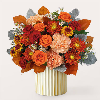 Merlot Bouquet with Ivory Vase –  Acacia Flower Shop Inc, Orangeburg SC