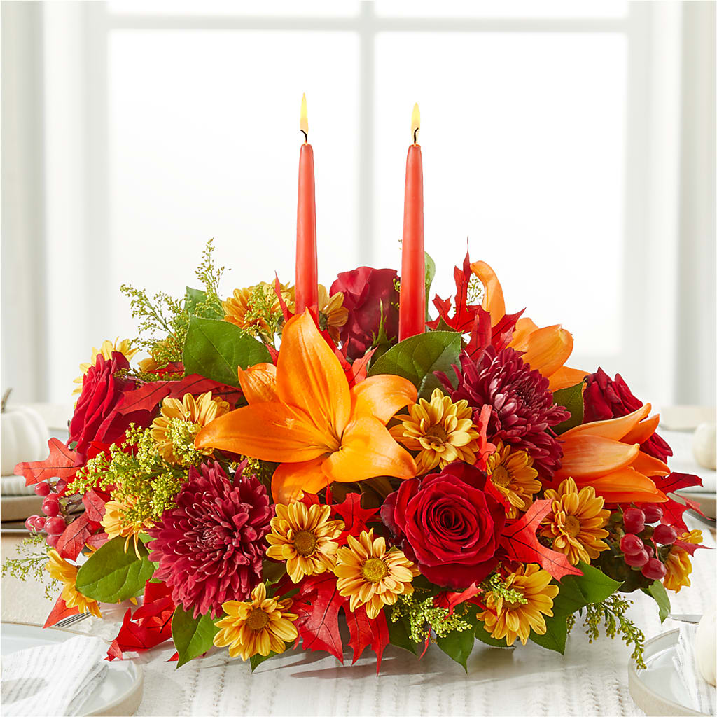 Autumn's Embrace Centerpiece –  Acacia Flower Shop Inc, Orangeburg SC